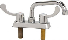 B&K Mueller - Standard, Two Handle Design, Chrome, Deck Mount, Laundry Faucet - 6 Inch Spout, Wrist Blade Handle - Caliber Tooling