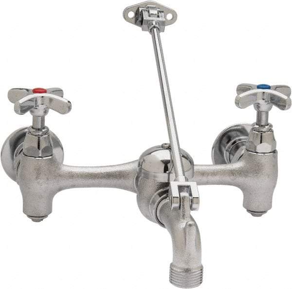 B&K Mueller - Standard, Two Handle Design, Chrome, Industrial and Laundry Faucet - Cross Handle - Caliber Tooling