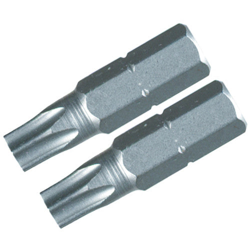 Security Torx Insert Bits. T15s × 25mm. 1/4″ Drive (2 Bit Pack). - Caliber Tooling