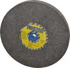 Tru-Maxx - 46 Grit Aluminum Oxide Bench & Pedestal Grinding Wheel - 8" Diam x 1" Hole x 1" Thick, 3600 Max RPM, O Hardness, Coarse Grade , Vitrified Bond - Caliber Tooling