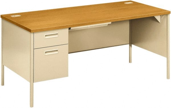 Hon - Office Cubicle Workstations & Worksurfaces Type: Single Left Pedestal Workstation Desk Width (Inch): 68-3/4 - Caliber Tooling