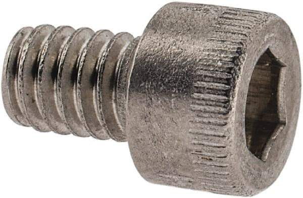 Holo-Krome - #8-32 UNC Hex Socket Drive, Socket Cap Screw - Grade 18-8 Stainless Steel, Uncoated, Fully Threaded, 1/4" Length Under Head - Caliber Tooling