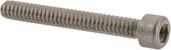 Holo-Krome - #4-40 UNC Hex Socket Drive, Socket Cap Screw - Grade 18-8 Stainless Steel, Uncoated, Fully Threaded, 7/8" Length Under Head - Caliber Tooling