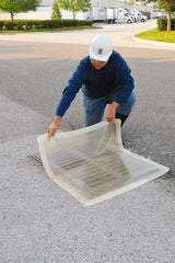 UltraTech - 4' Long x 4' Wide, Polyurethane Drain Seal - Clear, Use to Seal off Spills From the Environment - Caliber Tooling