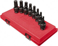 Sunex Tools - 8 Piece 1/2" Drive Inch Impact Hex Bit Socket Set - 1/4 to 3/4" Hex - Caliber Tooling