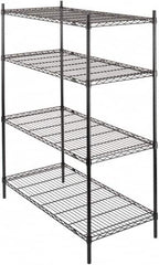 Value Collection - 4 Shelf Wire Shelving - Starter Unit - 36" Wide x 24" Deep x 63" High, - Caliber Tooling