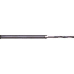 Chucking Reamer: 0.0106″ Dia, 1.9685″ OAL, 0.1181″ Flute Length, Straight Shank, Solid Carbide 4 Flute, RH