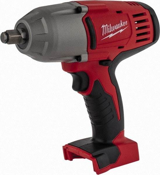 Milwaukee Tool - 1/2" Drive 18 Volt Pistol Grip Cordless Impact Wrench & Ratchet - 0 to 1,900 RPM, 0 to 2,200 BPM, 450 Ft/Lb Torque, Lithium-Ion Batteries Not Included - Caliber Tooling