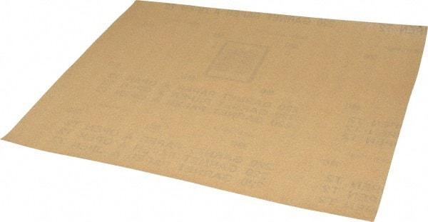 Norton - 220 Grit, Garnet Sanding Sheet - 11" Long x 9" Wide, Very Fine Grade, A Weighted Paper Backing - Caliber Tooling