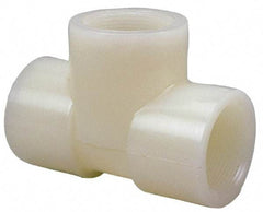 NIBCO - 1" PVDF Plastic Pipe Tee - Schedule 80, FIPT x FIPT x FIPT End Connections - Caliber Tooling