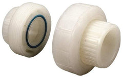 NIBCO - 1/2" PVDF Plastic Pipe Socket Union - Schedule 80, S x S End Connections - Caliber Tooling