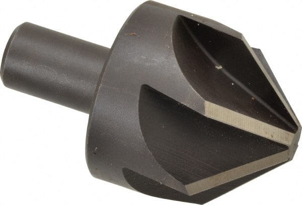 Keo - 2" Head Diam, 3/4" Shank Diam, 6 Flute 90° High Speed Steel Countersink - Caliber Tooling