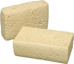 Ability One - 6-1/4" Long x 2-1/8" Wide x 1" Thick Scouring Sponge - Nonabrasive, Tan - Caliber Tooling