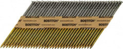 Stanley Bostitch - 12 Gauge 0.113" Shank Diam 2-3/8" Long Framing Nails for Power Nailers - Steel, Bright Finish, Ring Shank, Angled Stick Paper Tape Collation, Round Head - Caliber Tooling