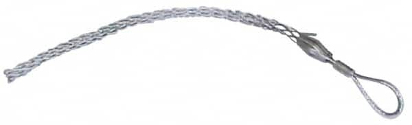 Woodhead Electrical - Offset Eye, Split Lace, Steel Wire Pulling Grip - 17" Mesh, 1-1/4 to 1.49" Cable Diam - Caliber Tooling