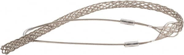 Woodhead Electrical - 3/4 to 0.99 Inch Cable Diameter, Tinned Bronze, Single Loop Support Grip - 36 Inch Long, 2,700 Lb. Breaking Strength, 26 Inch Mesh Length - Caliber Tooling