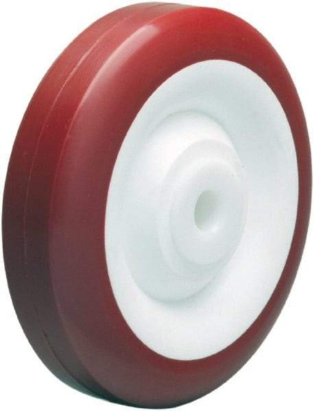 Hamilton - 5 Inch Diameter x 1-3/8 Inch Wide, Polyurethane on Polypropylene Caster Wheel - 450 Lb. Capacity, 1-5/8 Inch Hub Length, 3/8 Inch Axle Diameter, Ball Bearing - Caliber Tooling