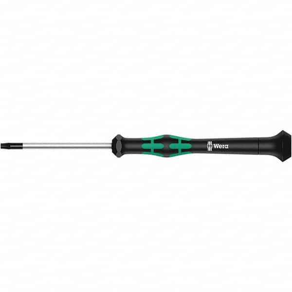 Wera - T2 Torx Driver - 1-37/64" Blade Length, 137mm OAL, Ergonomic Handle - Caliber Tooling