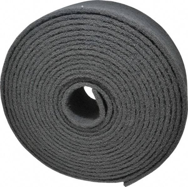 Norton - 30' Long x 4" Wide Nonwoven Roll - Very Fine Grade, Gray, Silicon Carbide - Caliber Tooling