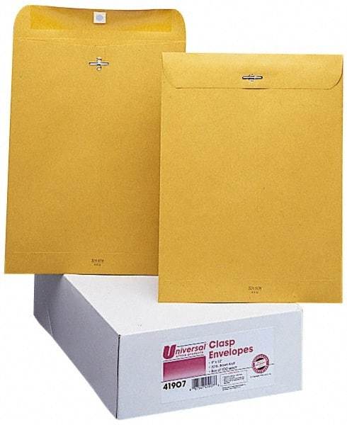 UNIVERSAL - 15-1/2" Long x 12" Wide Clasp with Gummed Flap Kraft Envelope - 28 Lb Paper Weight - Caliber Tooling