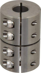 Climax Metal Products - 5/8" Inside x 1-5/16" Outside Diam, One Piece Split Clamping Collar - 2" Long - Caliber Tooling