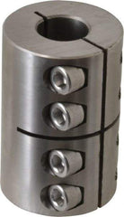 Climax Metal Products - 3/4" Inside x 1-1/2" Outside Diam, One Piece Split Clamping Collar - 2-1/4" Long - Caliber Tooling