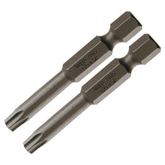 Security Torx Power Bit T7s × 50mm (2 Bit Pack) - Caliber Tooling