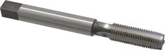 Made in USA - M16x2.00 Metric Coarse, 4 Flute, Bright Finish High Speed Steel, Hand, Extension Pulley Tap - Plug Chamfer, 6" OAL - Exact Industrial Supply