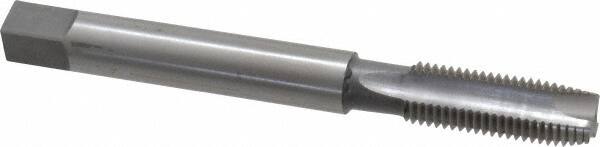 Made in USA - M16x2.00 Metric Coarse, 3 Flute, Bright Finish High Speed Steel, Spiral Point, Extension Pulley Tap - Plug Chamfer, 6" OAL - Exact Industrial Supply