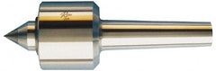 Riten - MT4 Taper Shank, 3-1/16" Head Diam Carbide Tipped Live Center - 5,000 Max RPM, 2-25/32" Head Length, 1-3/8" Point Diam, 1-13/16" Point Len, 1,000 Lb Max Workpc, 7/8" Tip Diam, Standard Point - Caliber Tooling