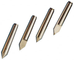 Riten - 1.26" Head Diam, Carbide-Tipped Steel Standard Point Half Dead Center - B&S 10 Brown & Sharpe Taper, 1.26" Point Diam, 7-7/8" OAL - Caliber Tooling