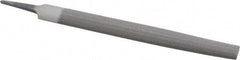 Value Collection - 8" Long, Second Cut, Half Round American-Pattern File - Double Cut, 7/32" Overall Thickness, Tang - Caliber Tooling