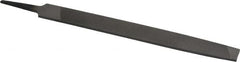 Value Collection - 8" Long, Second Cut, Mill American-Pattern File - Single Cut, 9/64" Overall Thickness, Tang - Caliber Tooling