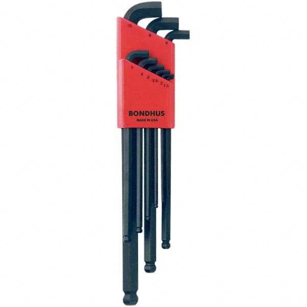 Bondhus - Hex Key Sets Tool Type: Ball End Handle Type: L-Key Long Arm - Caliber Tooling