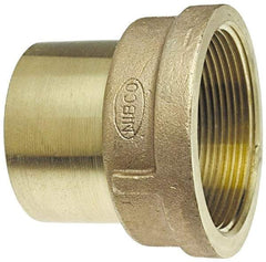 NIBCO - 2-1/2" Cast Copper Pipe Adapter - FTG x F, Pressure Fitting - Caliber Tooling