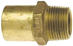 NIBCO - 2-1/2" Cast Copper Pipe Adapter - FTG x M, Pressure Fitting - Caliber Tooling