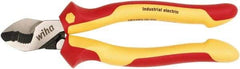 Wiha - 8" OAL, 0.28" Capacity, Cable Cutter - 1.04" Jaw Length x 1.01" Jaw Width, Cushion Grip Handle - Caliber Tooling