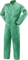 Steiner - Size 5XL, Green, Snap, Flame Resistant/Retardant Coverall - Cotton, 3 Pockets - Caliber Tooling