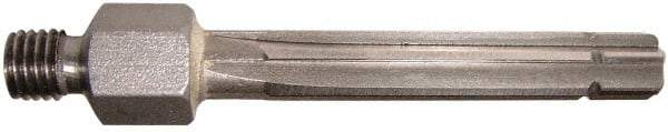 Alvord Polk - 13/32" High Speed Steel 6 Flute Chucking Reamer - Straight Flute, 1/4-28 Threaded Shank, 1-1/2" Flute Length, 2-3/8" OAL - Caliber Tooling