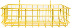 Marlin Steel Wire Products - 8" Deep, Rectangular Steel Peg Board/Slatwall Basket - 1-3/8" Perforation, 14" Wide x 4" High - Caliber Tooling