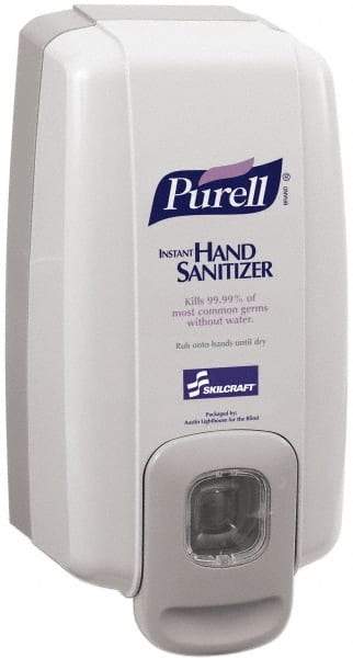 Ability One - 1000 mL Liquid Hand Sanitizer Dispenser - Plastic, Hanging, Gray - Caliber Tooling