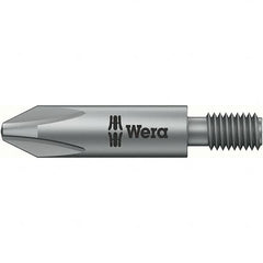 Wera - #2 Phillips Screwdriver Bit - M5 Drive, 1-1/4" OAL - Caliber Tooling