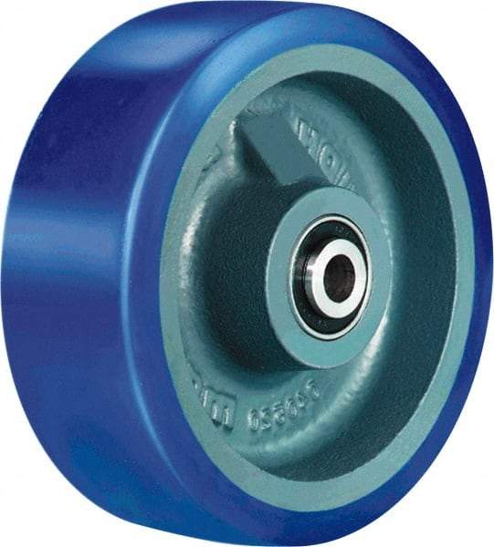 Hamilton - 6 Inch Diameter x 1-1/2 Inch Wide, Polyurethane on Cast Iron Caster Wheel - 680 Lb. Capacity, 2 Inch Hub Length, 1/2 Inch Axle Diameter, Sealed Precision Ball Bearing - Caliber Tooling