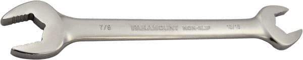 Paramount - 13/16" x 7/8" Standard Open End Wrench - 10" OAL, Double End, Full Polish Finish, 15° Head Angle - Caliber Tooling