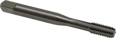 OSG - M6x1.00 Metric Coarse 6H 4 Flute Bright Finish Solid Carbide Straight Flute Machine Tap - Bottoming, Right Hand Thread, 2-1/2" OAL, 1" Thread Length, D5 Limit, Oversize - Exact Industrial Supply