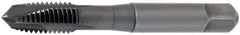 OSG - 3/4-16 UNF, 3 Flute, TiN Finish, Vanadium High Speed Steel Spiral Point Tap - Plug Chamfer, Right Hand Thread, 4-1/4" OAL, 2" Thread Length, 0.59" Shank Diam, 3B Class of Fit, Series 300 - Exact Industrial Supply