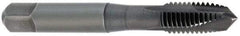 OSG - M18x1.50 Metric Fine, 3 Flute, Oxide Finish, Vanadium High Speed Steel Spiral Point Tap - Plug Chamfer, Right Hand Thread, 4-1/32" OAL, 1-13/16" Thread Length, 0.542" Shank Diam, Series 342 - Exact Industrial Supply