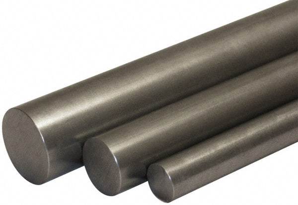 Made in USA - 1/2" Diam x 6' Long, 8620 Steel Round Rod - Cold Finish, Mill, Steel - Caliber Tooling