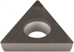 Sumitomo - NU-TPGA331 Grade BN350 PCBN Turning Insert - Uncoated, 60° Triangle, 3/8" Inscr Circle, 3/16" Thick, 1/64" Corner Radius - Caliber Tooling