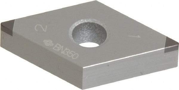 Sumitomo - 2NU-DNGA431 Grade BN350 PCBN Turning Insert - Uncoated, 55° Diamond, 1/2" Inscr Circle, 3/16" Thick, 1/64" Corner Radius - Caliber Tooling